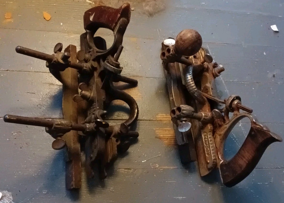 2 Vintage Stanley No 45 Combination Planes