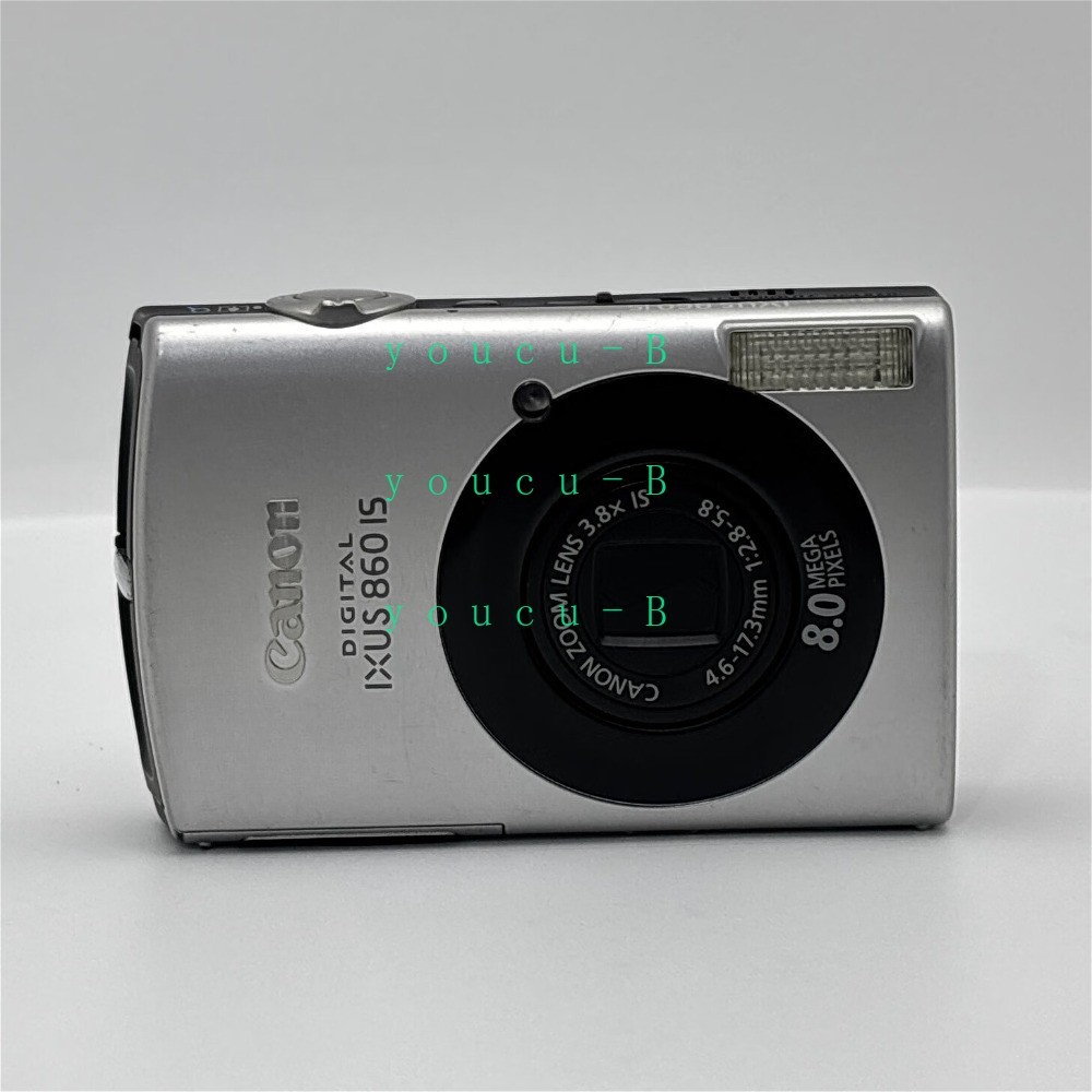 Canon IXUS 860 IS Digital Camera 8.0MP with Accessories Silver&Black Auto Focus