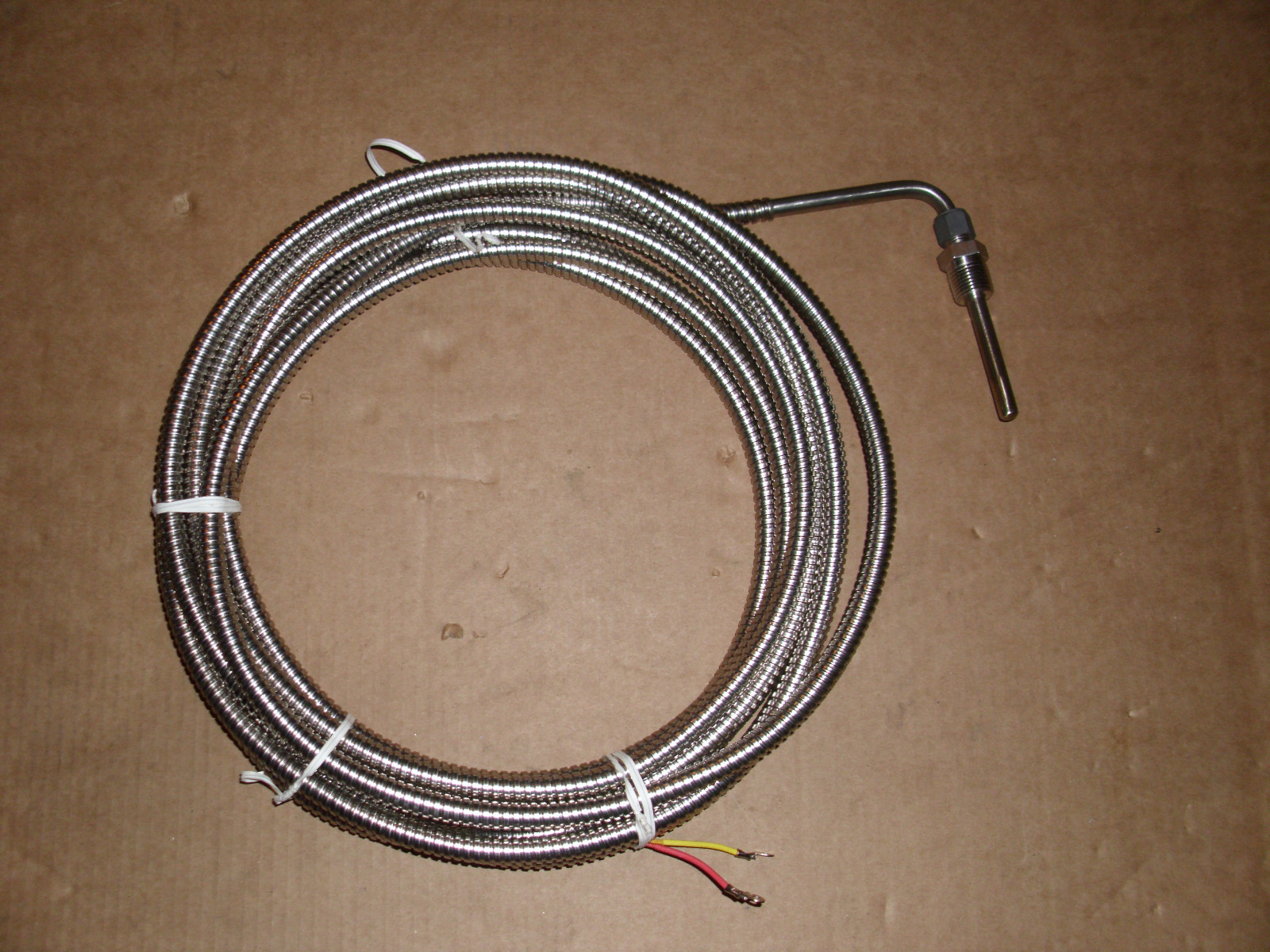 Type K Thermocouple Temp 0-1200 C degrees 85MM  6.5 foot long with 1/2 inch NS
