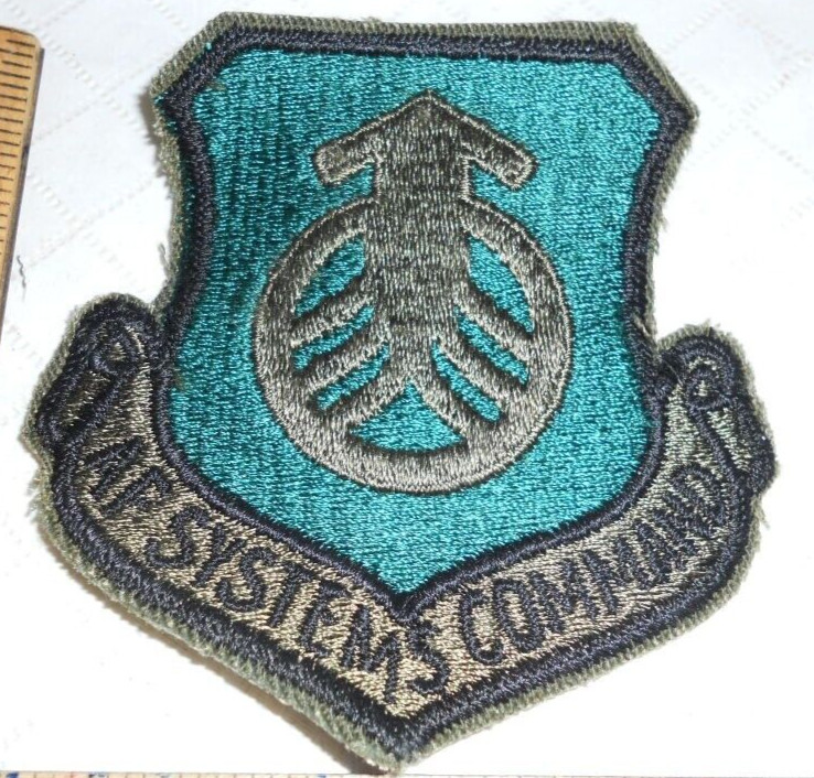 US Air Force - AF SYSTEMS COMMAND Shoulder Patch Subdued USAF Vintage Original