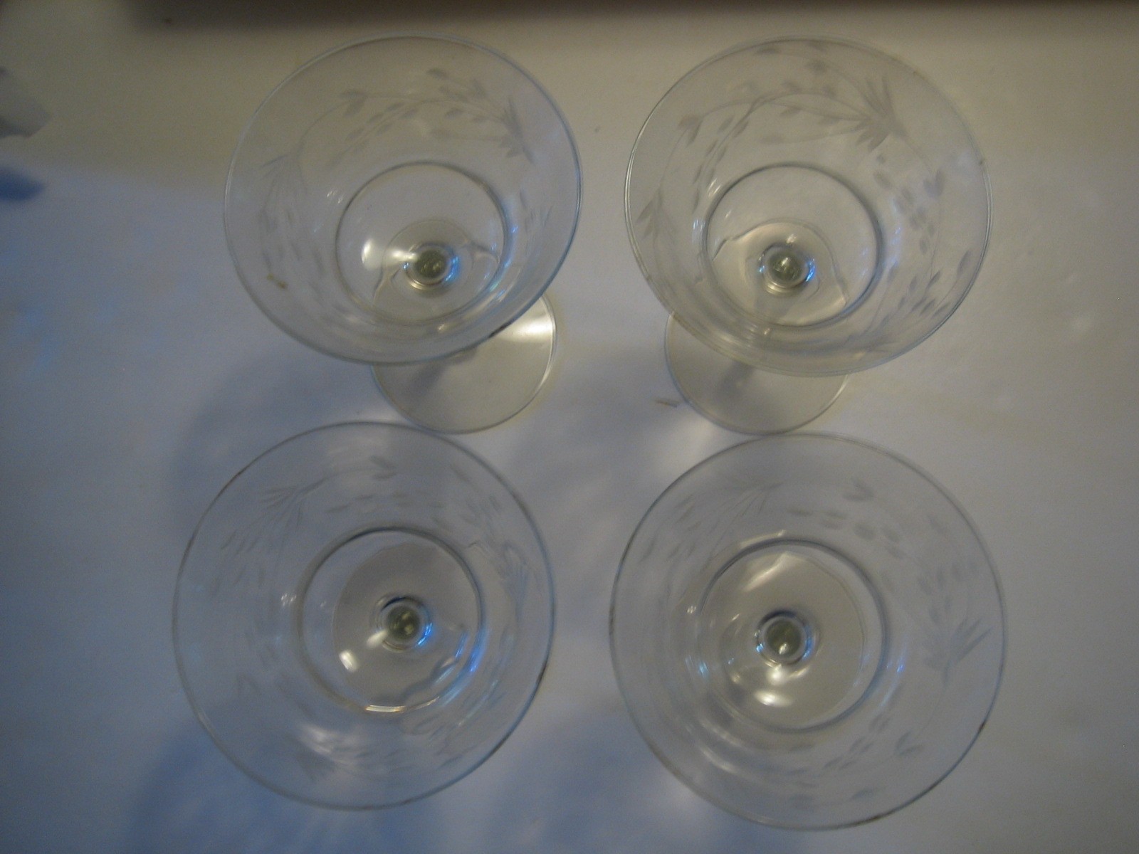 DESSERT DISHES, Glass - set of four