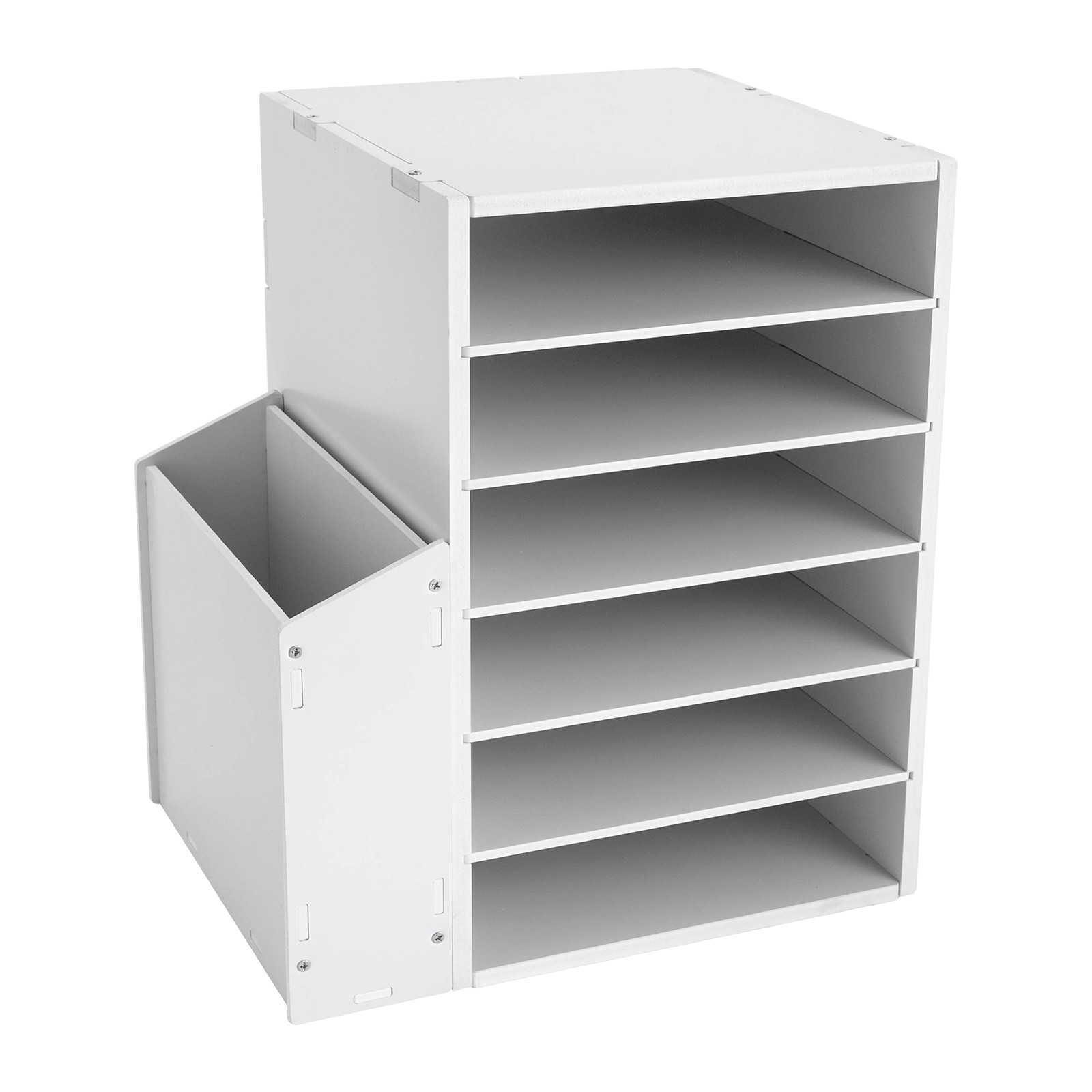 6 Compartments Desktop Organizer Desktop File Holder Rectangular File Organizer