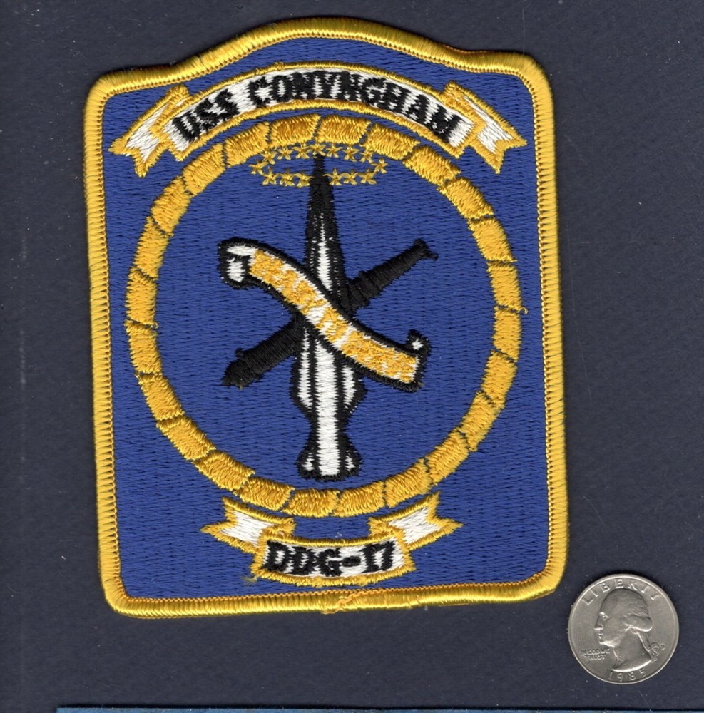 Original 1970's DDG 17 USS CONYNGHAM US NAVY Destroyer Ship Squadron Patch