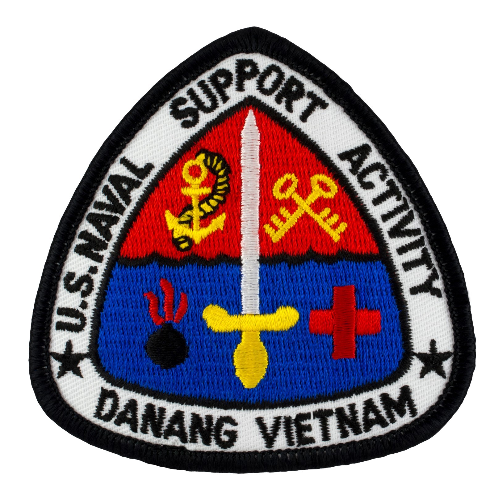 U.S. Naval Support Activity Vietnam Patch (162) 3" x 3" Embroidered Patch 24532