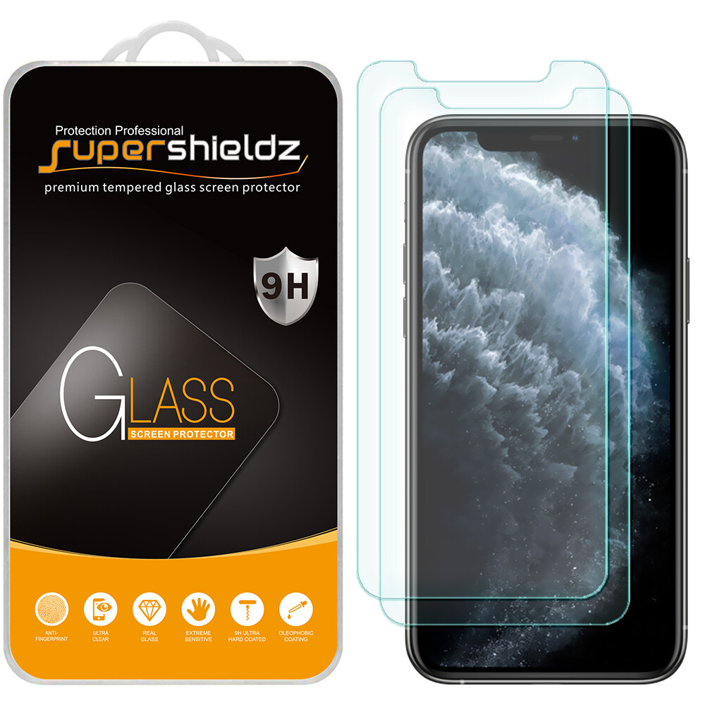 2X Supershieldz Tempered Glass Screen Protector for Apple iPhone 11 Pro (5.8")
