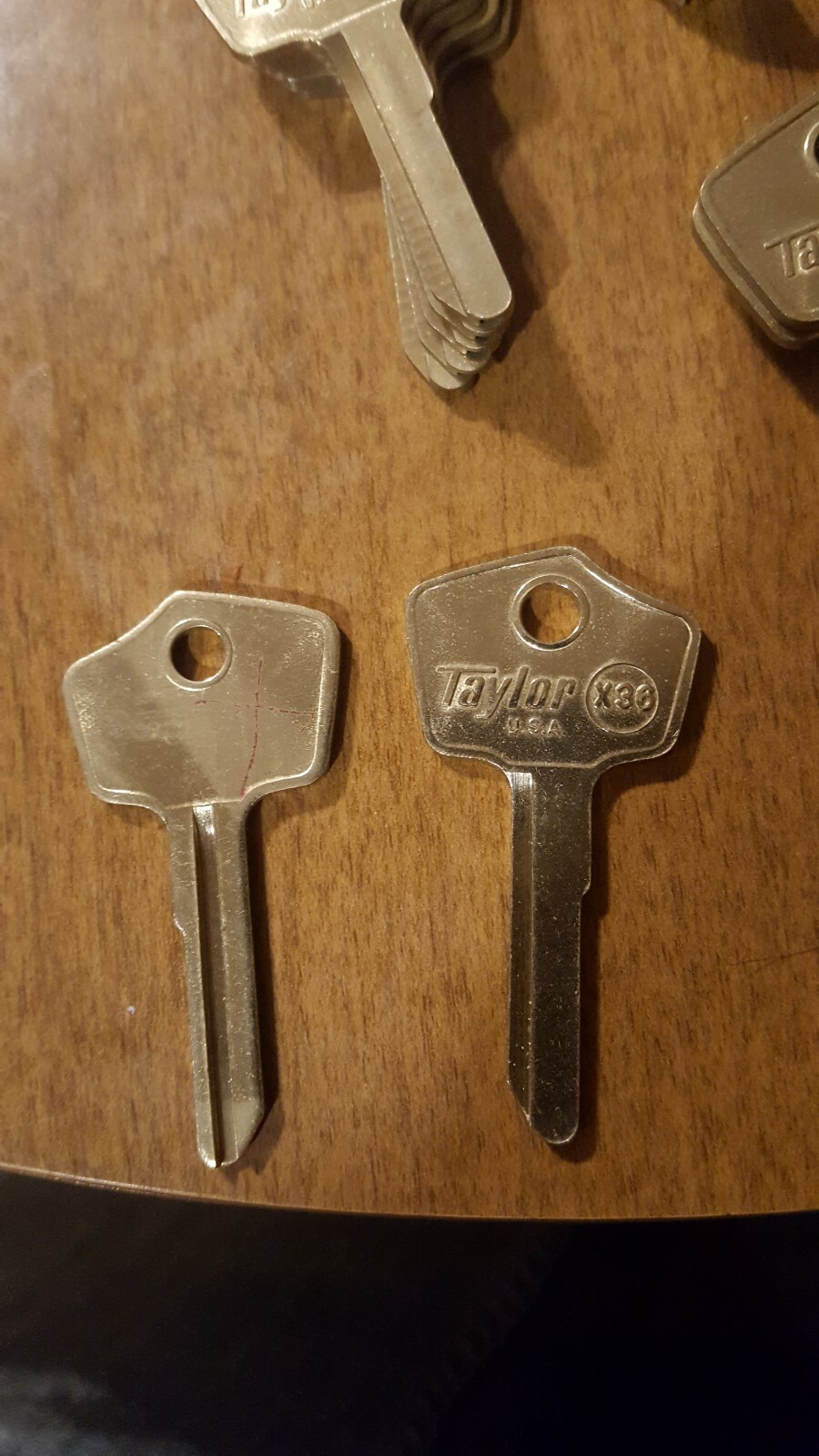 Lot of 2 Taylor x36 Mazda Key Blanks Locksmith k893