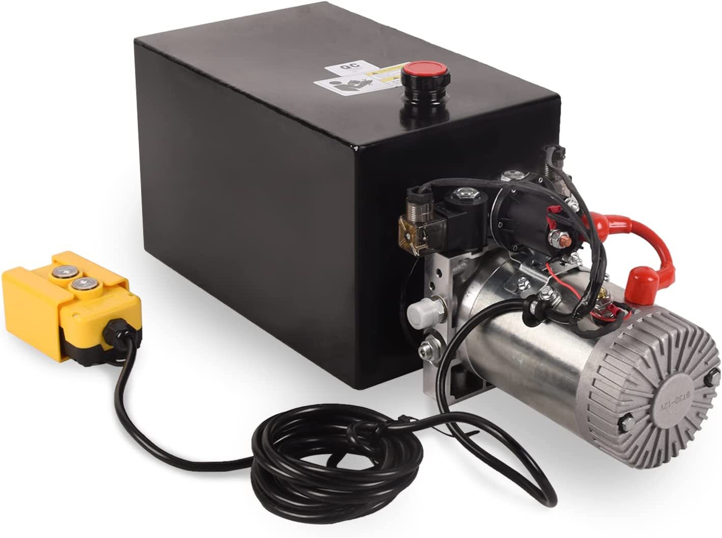 15 Quart Hydraulic Pump DC 12V Single Acting Dump Trailer Lifting Power Unit
