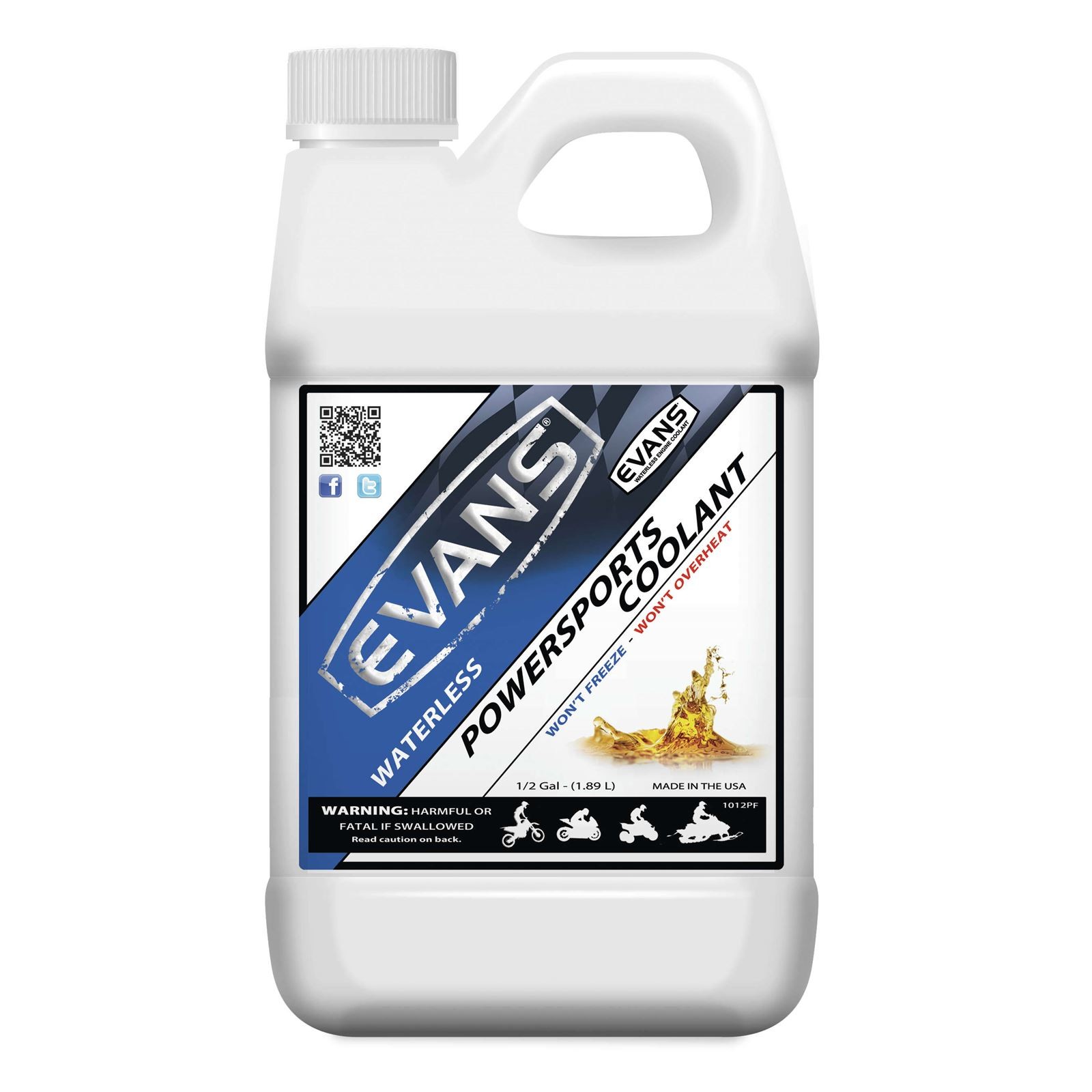 Evans Coolant 1/2 Gallon EC72064