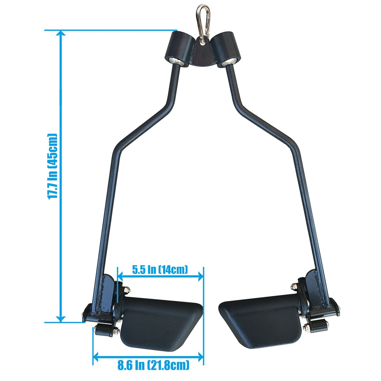 Adjustable Spreader Bar Cable Machine Attachments T-bar Row Pulldown Fitness Gym