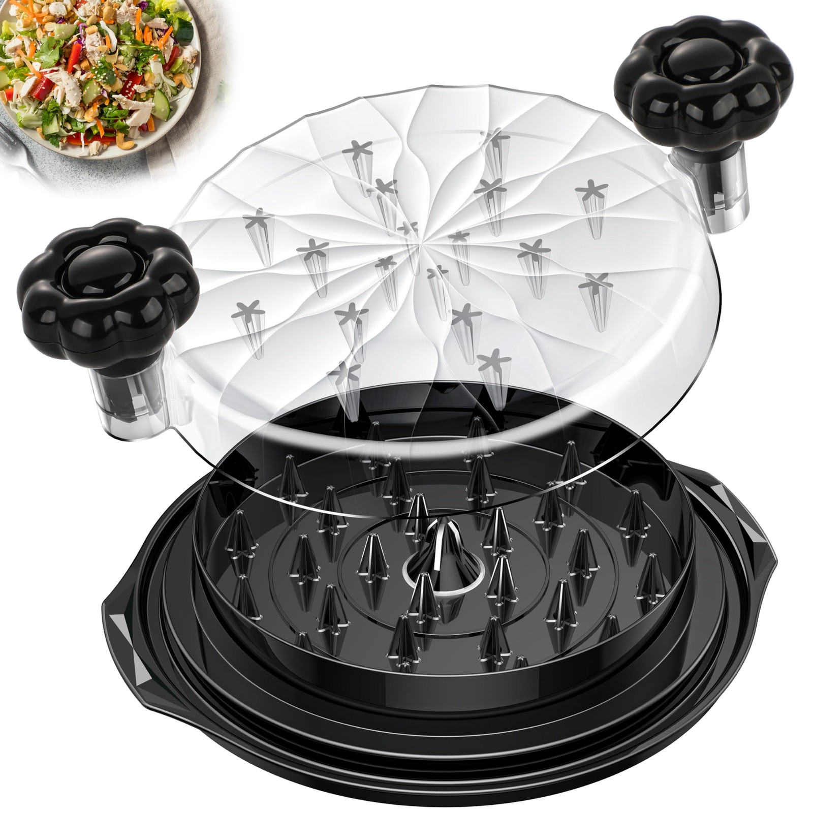 Chicken Shredder Tool Twist Large 10'' Pro Meat Shredders for Chicken Breast