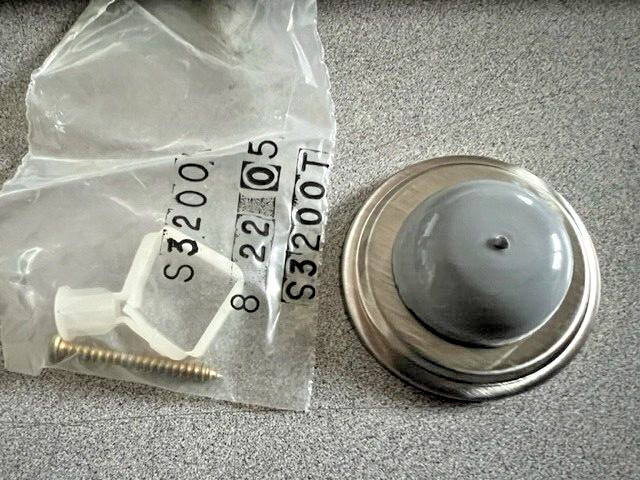 DOOR CONTROLS  S3200T US32D CONVEX WALL STOP W/ TOGGLER MADE IN USA