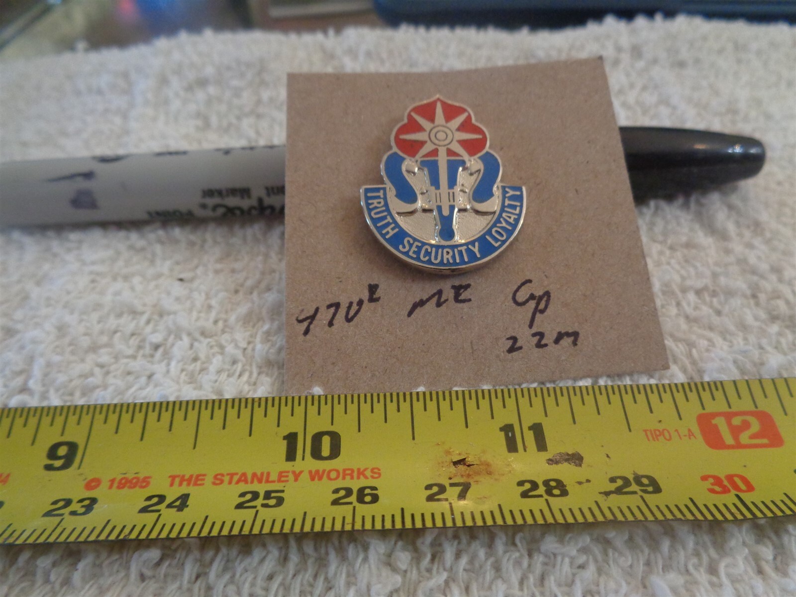 470th Military Intelligence Group 22M Unit Crest, DI, DUI (DRAW#20)