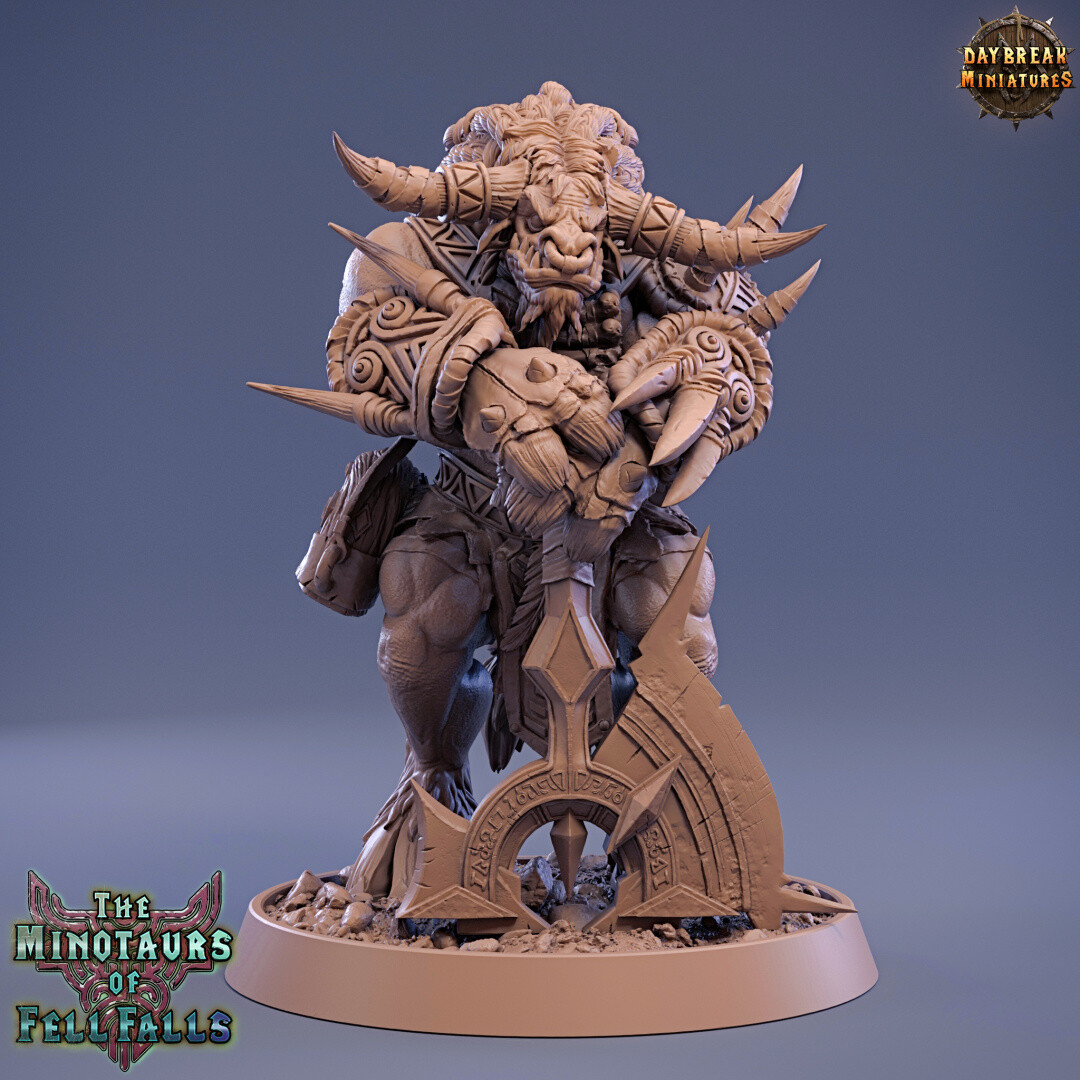 Minotaur King Aristemnes – Fell Falls Collection | Daybreak Miniatures | 32mm