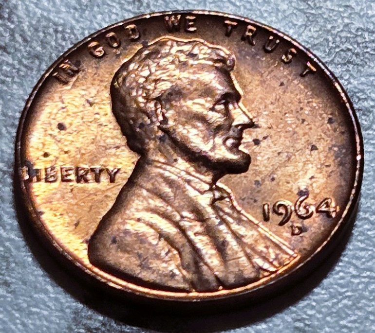 1964 D Uncirculated Lincoln Memorial Cent Free S&H BIN906