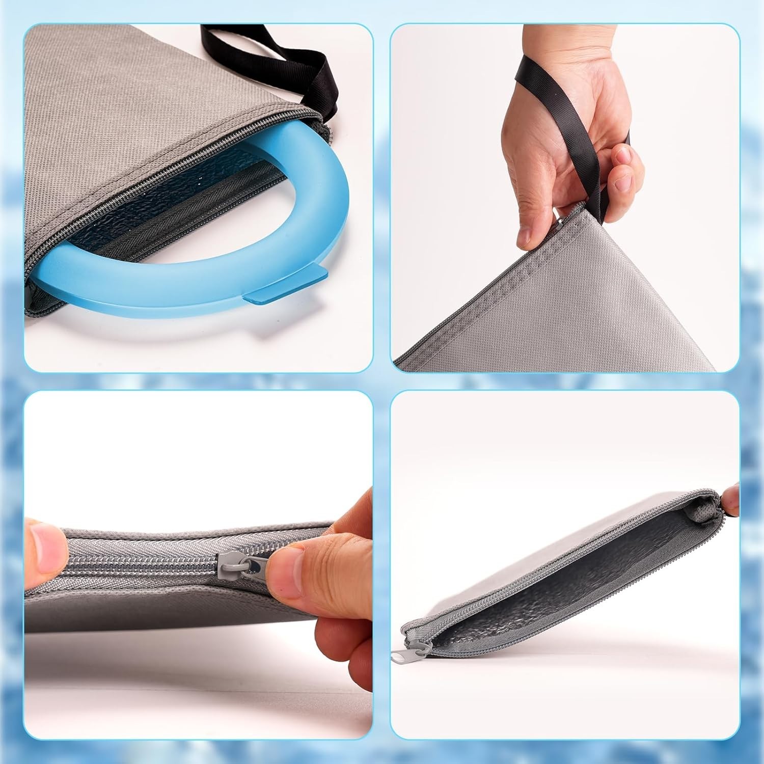 Reusable Neck Cooling Tube in Refreshing Blue - The Ultimate Summer Accessory