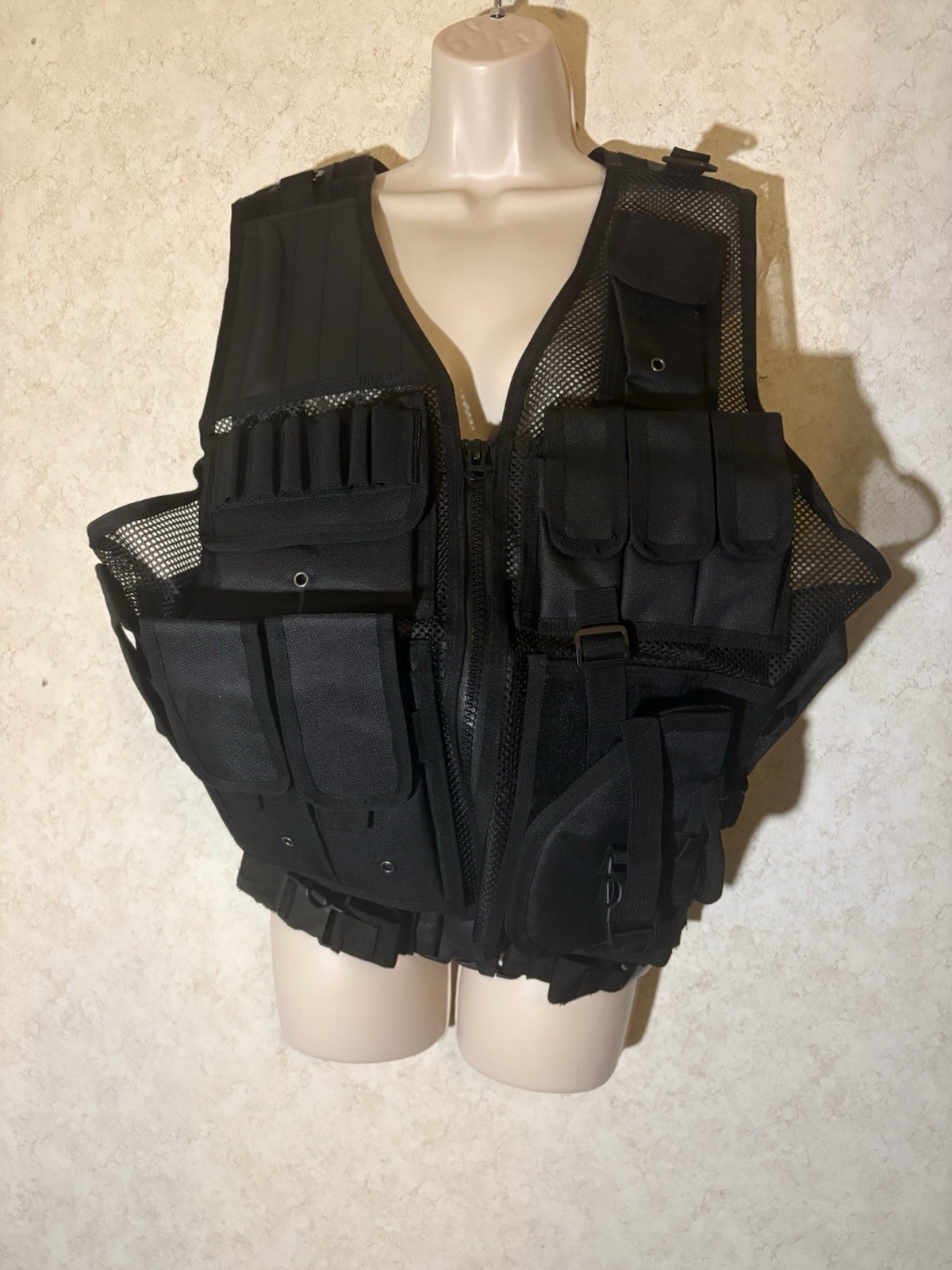 Military Black Tactical Vest Multifunctional Hunting Cosplay Costume Fishing New