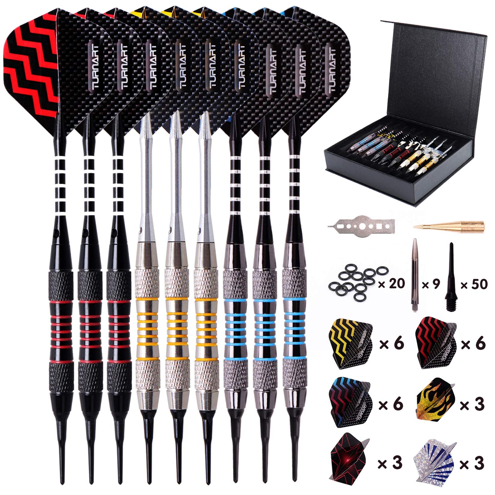 Darts Plastic Tip - Professional Soft Tip Darts Set for Electronic Dartboard ...
