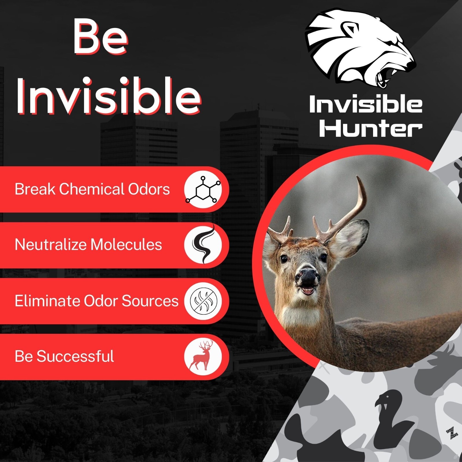 Invisible Hunter Total Scent Strategy Bundle; Triple Action Scent Control & More