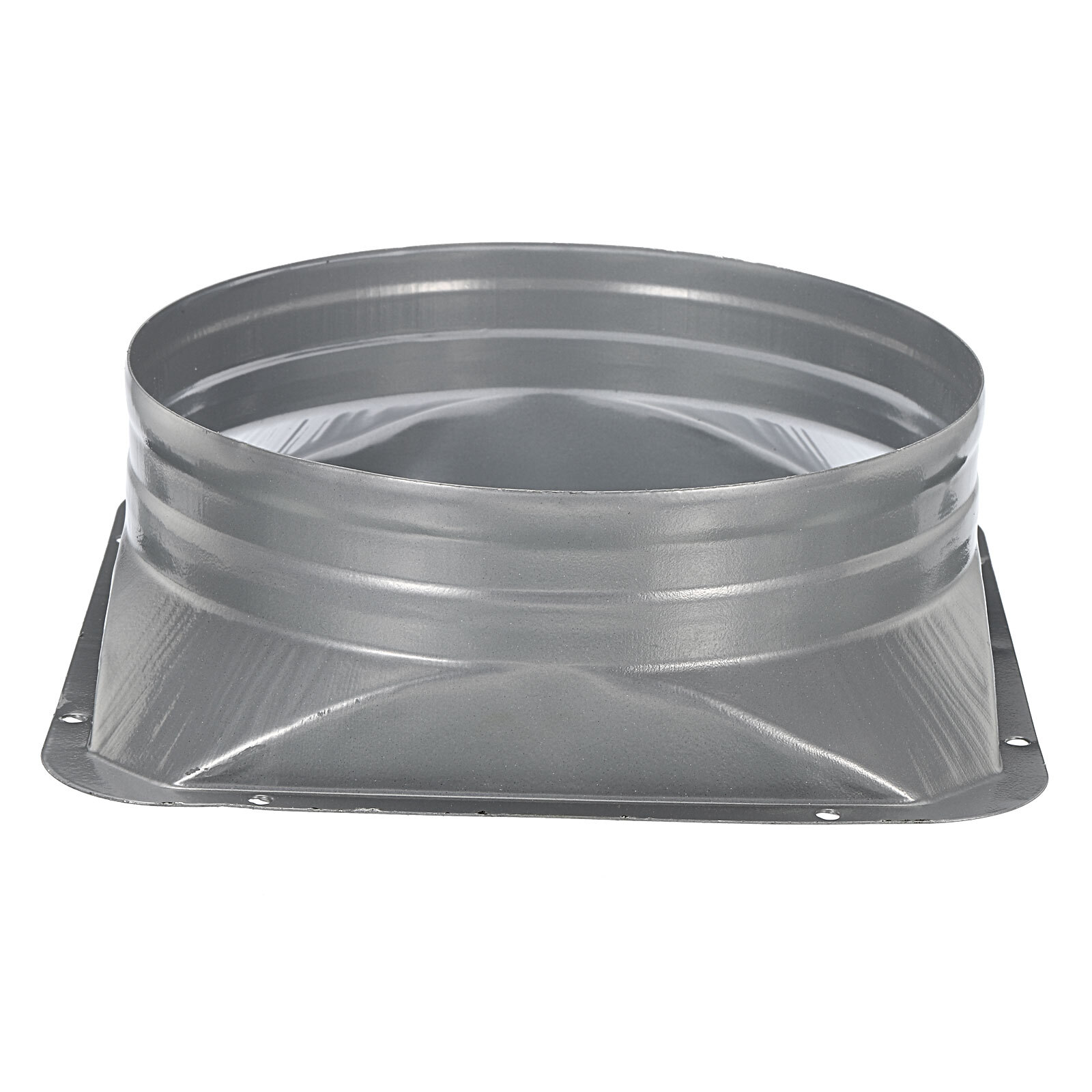 8 Inch Duct Connector Flange Square to Round Interface Straight Pipe Flange