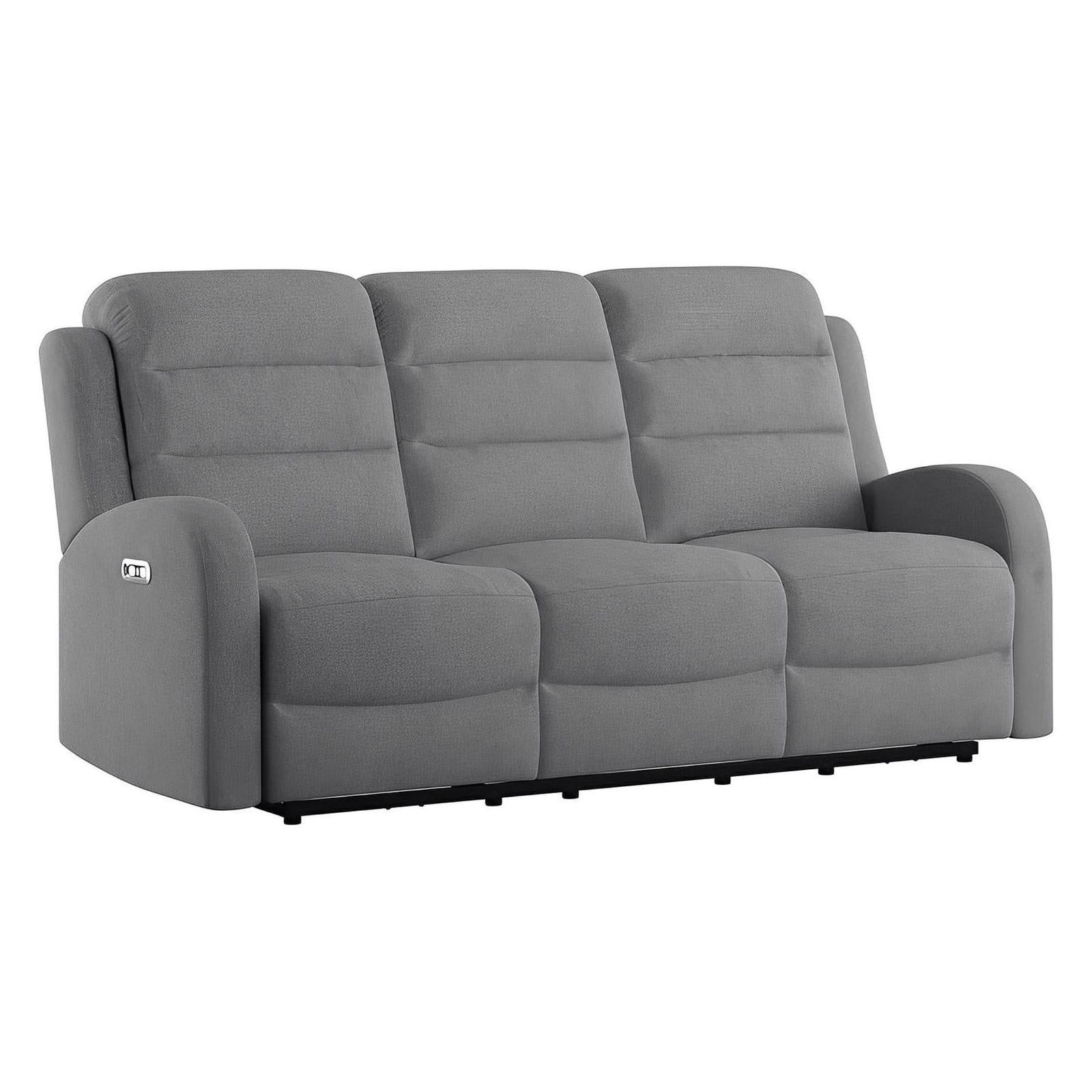 POWER SOFA W / 2 POWER HEADREST - GREY