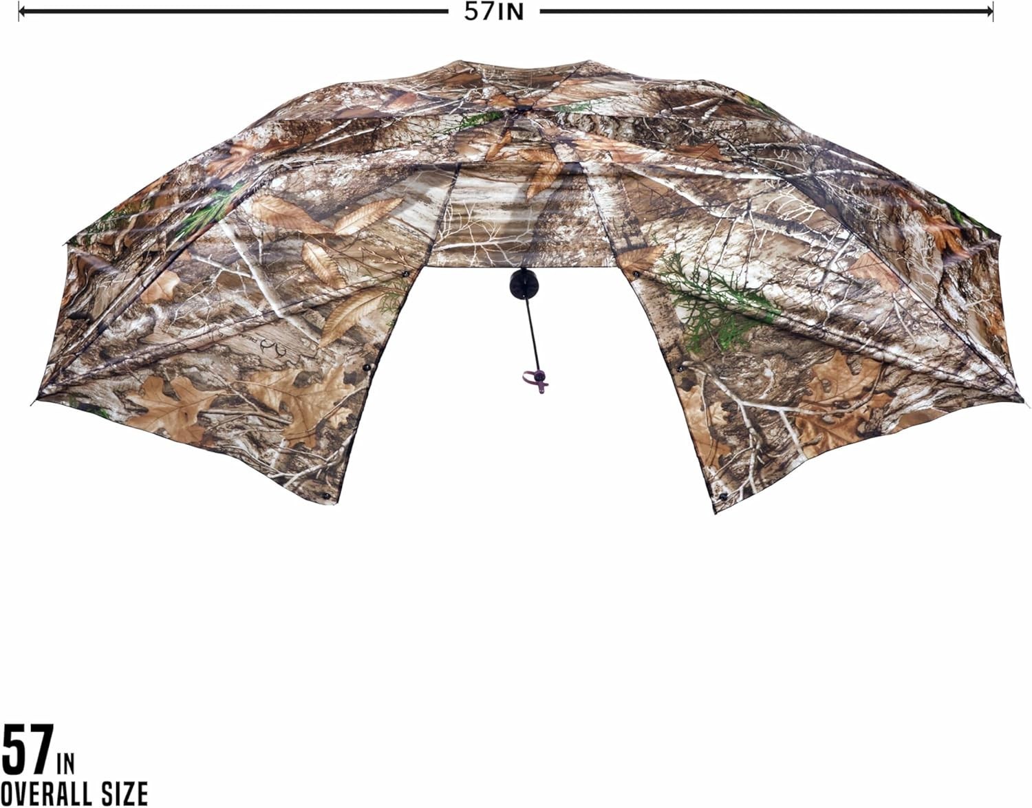 Quick-Setup 57-Inch Tree Stand Umbrella - Durable Camouflage Hunter's Shield