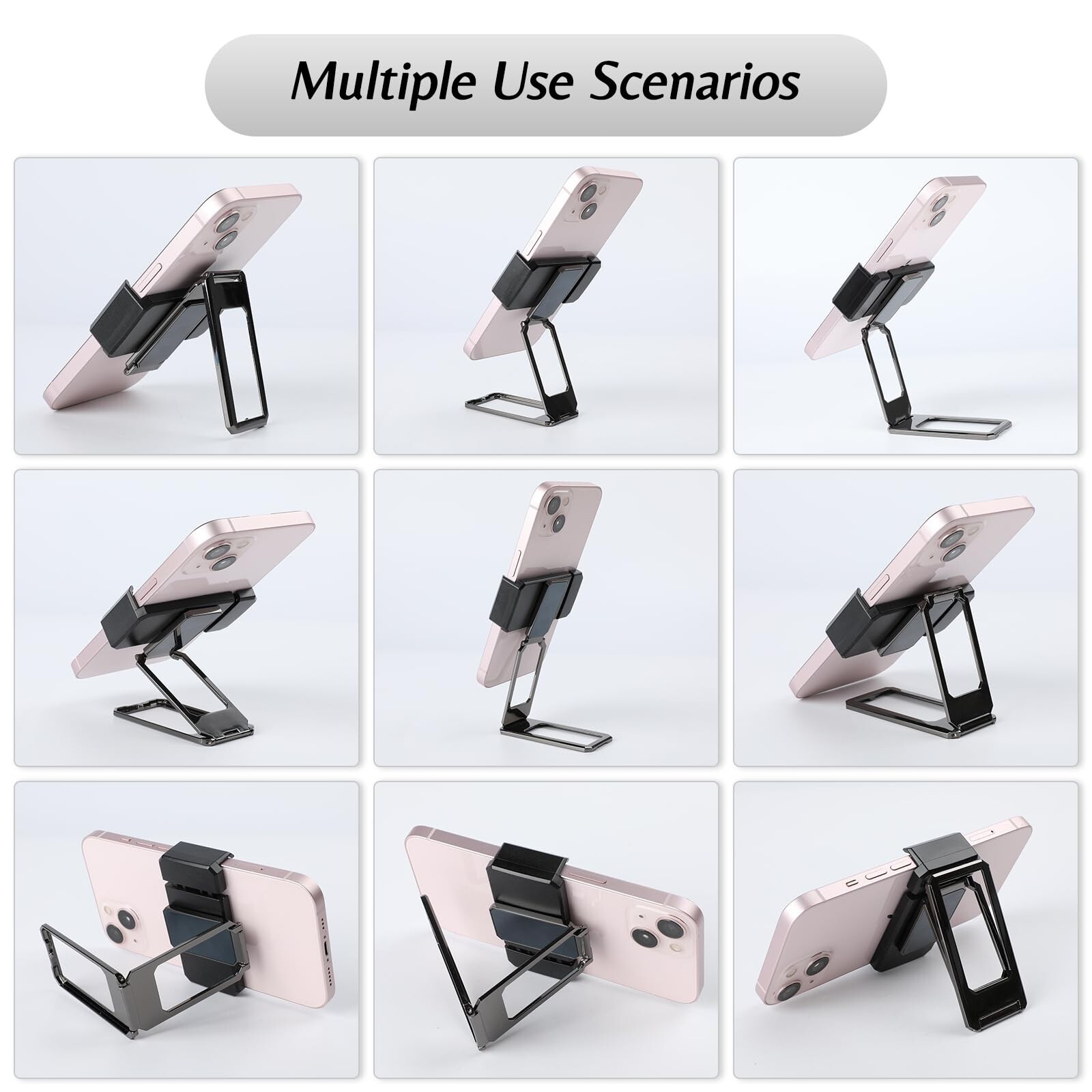 New Upgraded Back Clip Type 360 Folding Bracket Cell Phone Stand Adjustable Desk