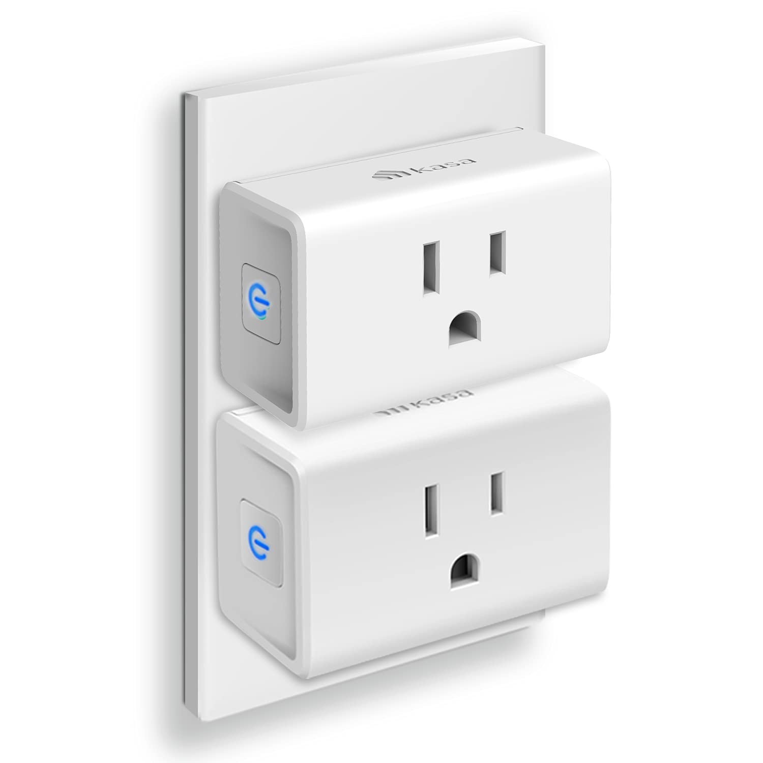15A Smart Wi-Fi Outlet 2-Pack - Effortless Voice Control & Scheduling Features