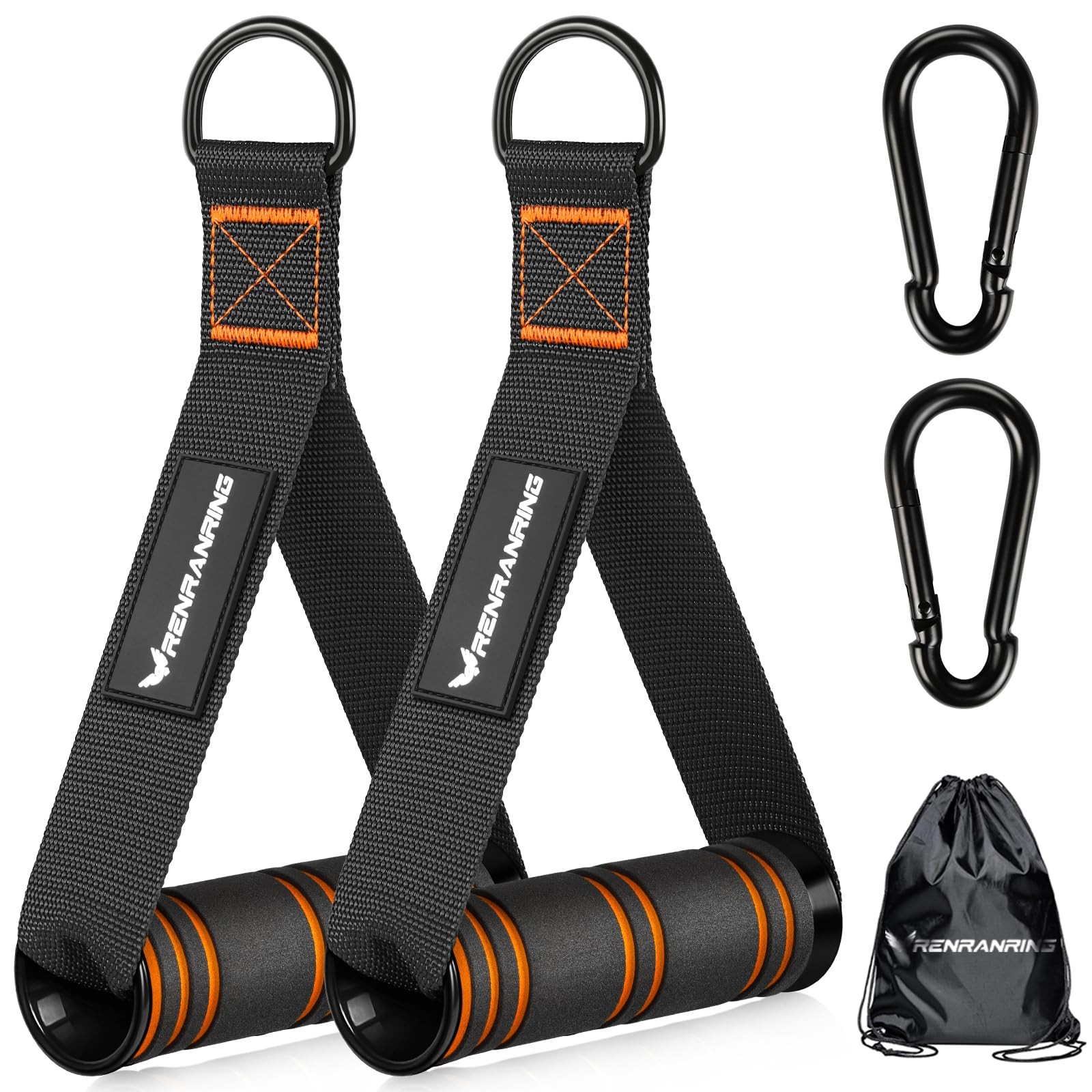 RENRANRING Gym Exercise Handles, Replacement Handle Attachments for Cable Machin