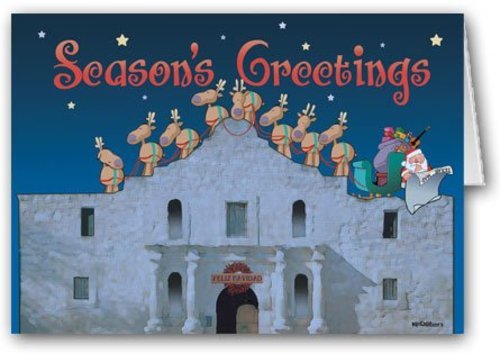 The Alamo, San Antonio Texas Christmas Card- 18 Count -  40015