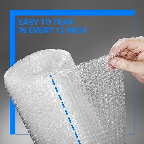 12 Inch x 36Ft Bubble Cushioning Wrap for Packing Shipping Moving Boxes, 2 Rolls