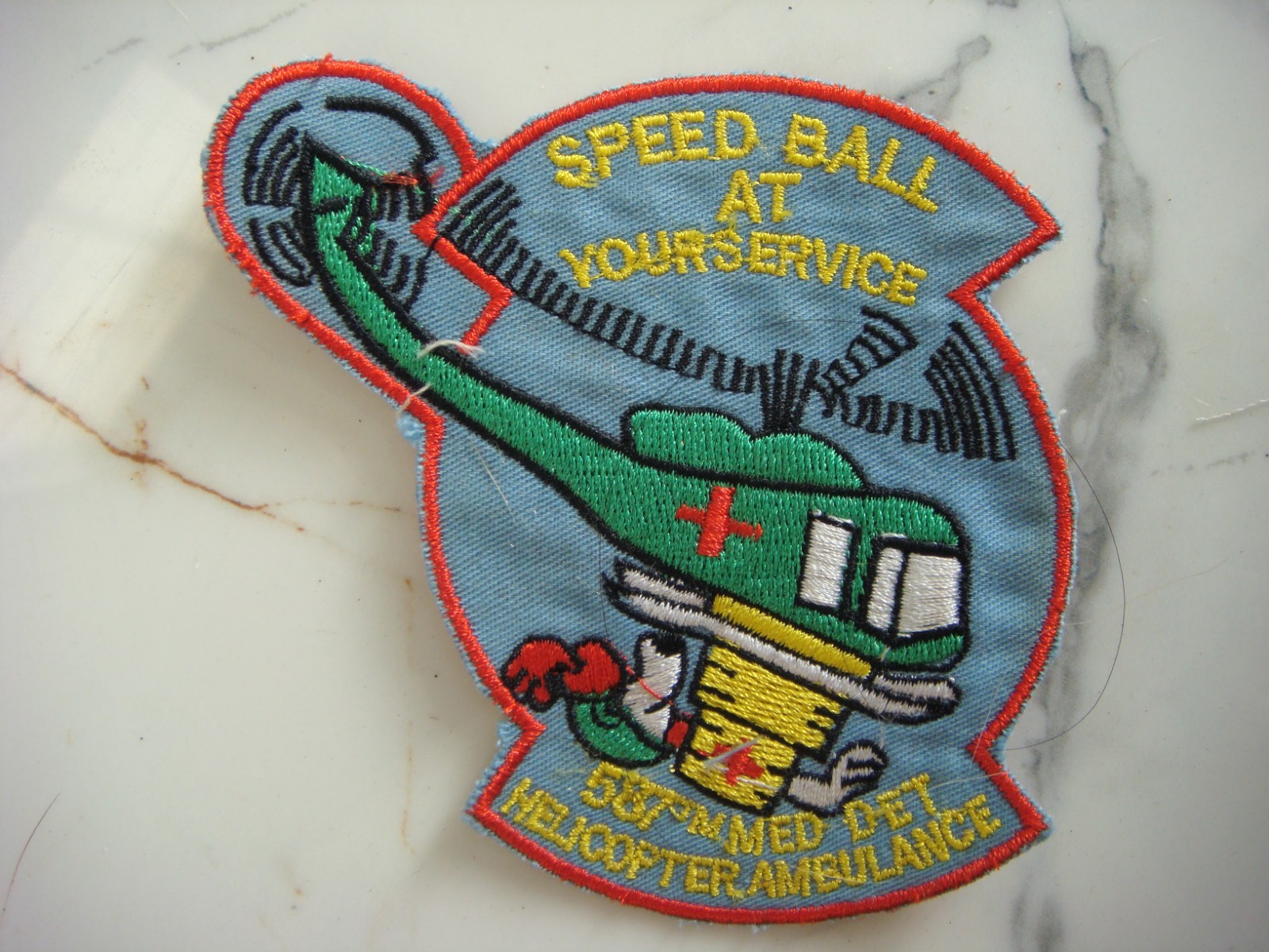 US 587th MEDICAL DETACHMENT HELICOPTER AMBULANCE, VIETNAM WAR PATCH