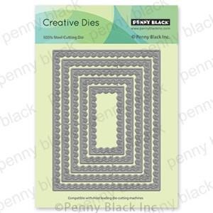New PENNY BLACK DIES LOOPED STACKERS SET OF 5 free USA ship