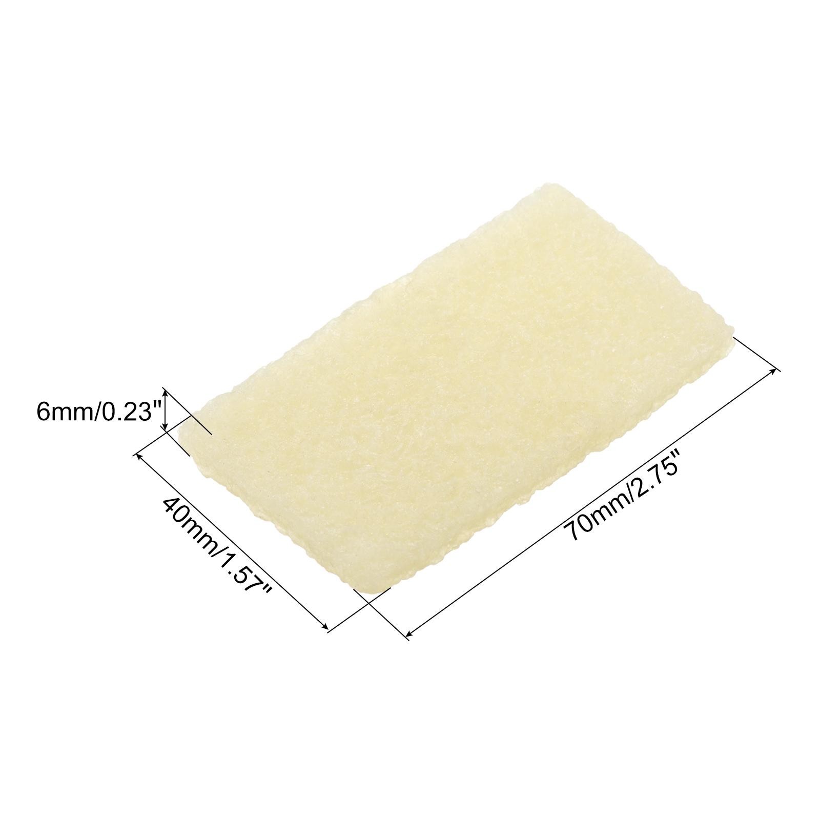 8pcs 70x40x6mm rectangle adhesive remove cleaning tool, white