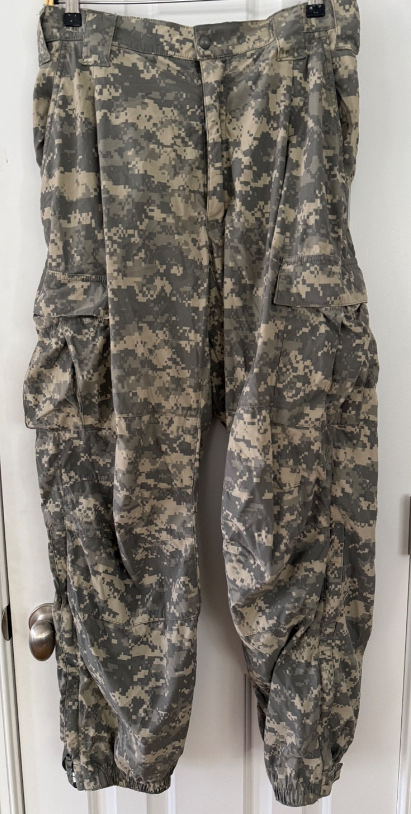 US Army Gen III ECWCS ACU Soft Shell Cold Weather Trousers, Medium Long