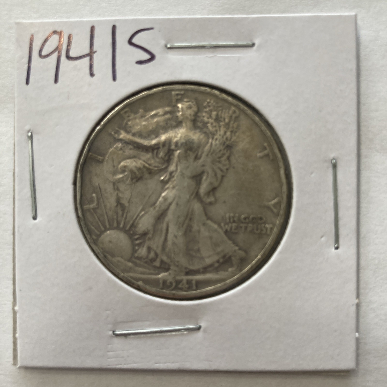 1941 S Walking Liberty 90% Silver Half Dollar 50c US Coin