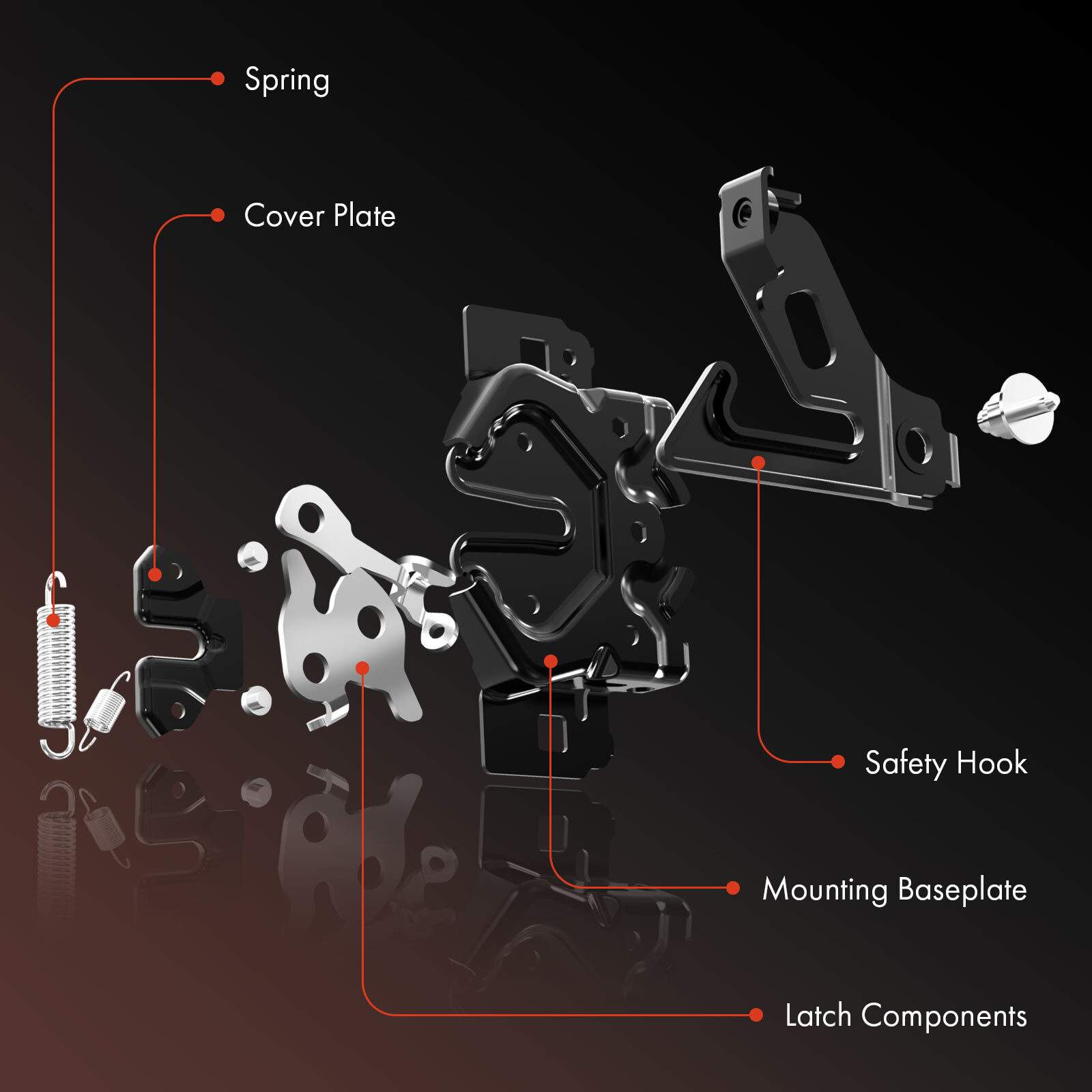 Front Side Hood Latch Lock for Ford Taurus 2000 2001 2002 2003 2004-2007 V6 3.0L