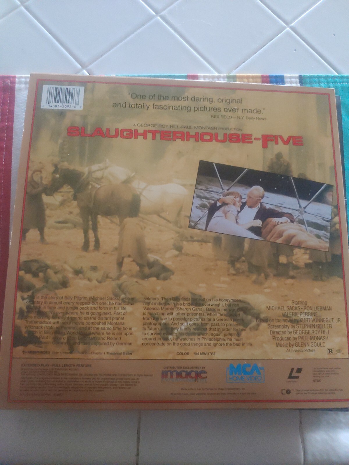 Slaughterhouse-Five - Laserdisc - Very Good - Michael Sacks / 1972 Sci-Fi
