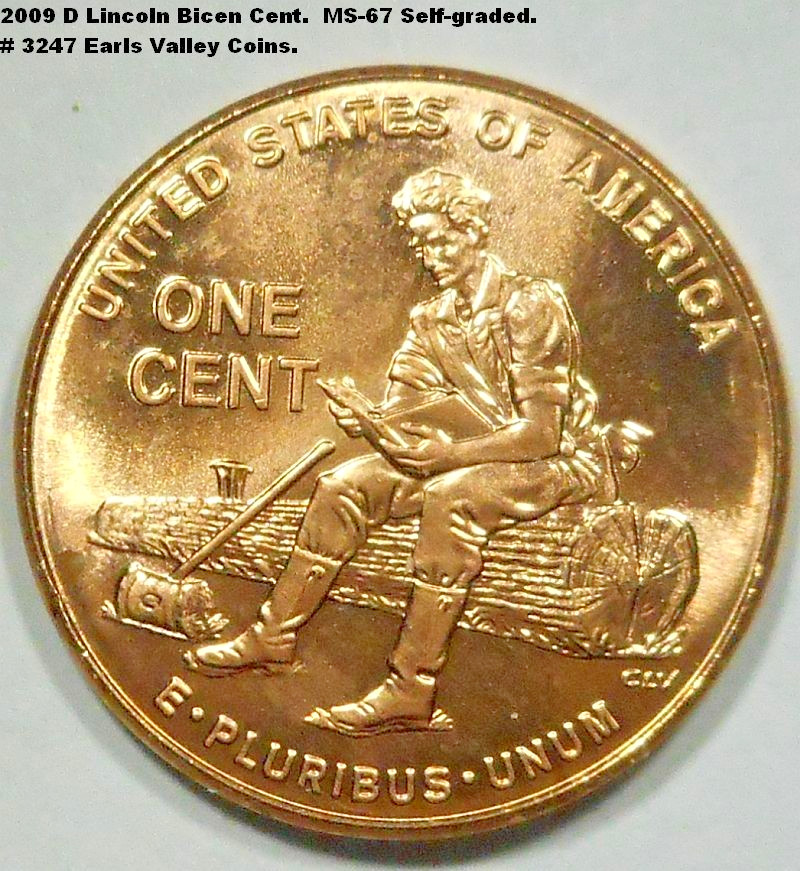 2009 D Bicentennial Lincoln cent. Formative Years. Catalog #3247