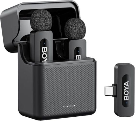 V30 Wireless Lavalier Microphone for BY-V30(2TX+USB-C RX+1CC) Black