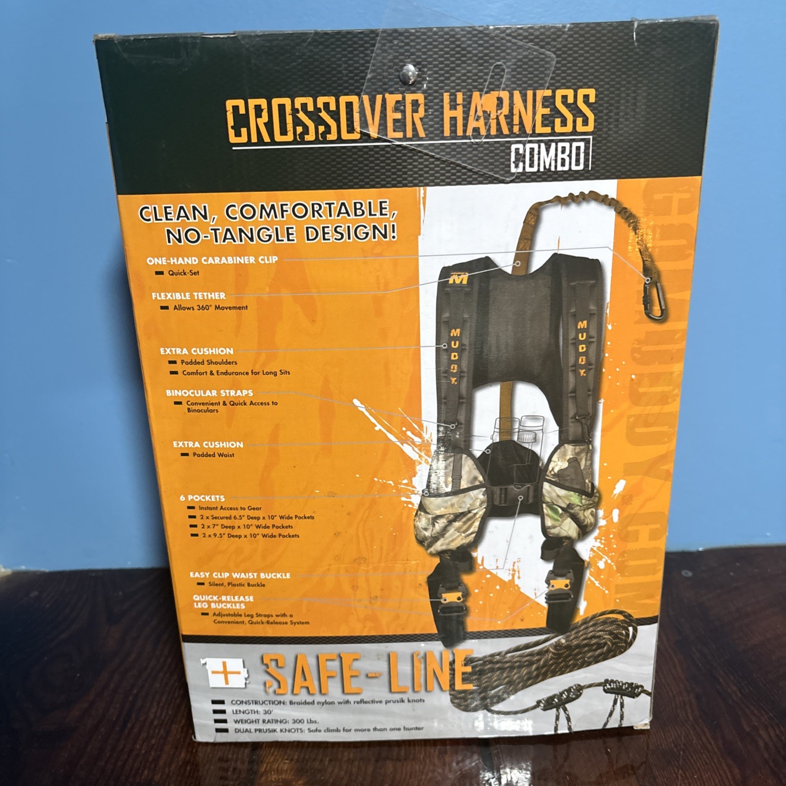 Muddy Harness And Safety Line Combo Small/Medium