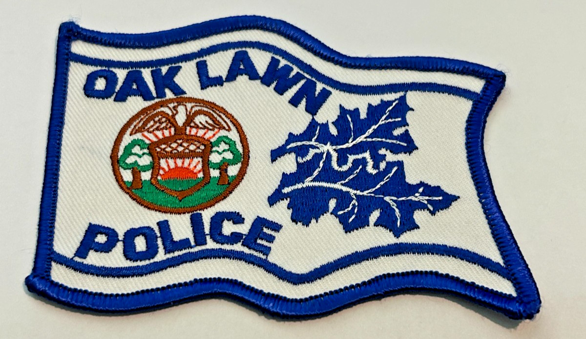 Oak Lawn Illinois Police Blue Border Patch Unused