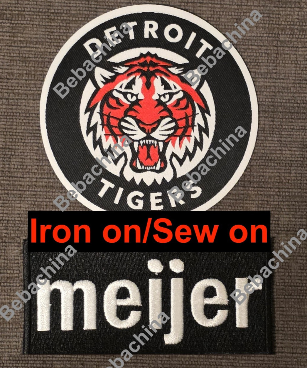Meijer Detroit Tigers Patch Ad Patch City Connect Logo Patch Meijer BLACK Patch