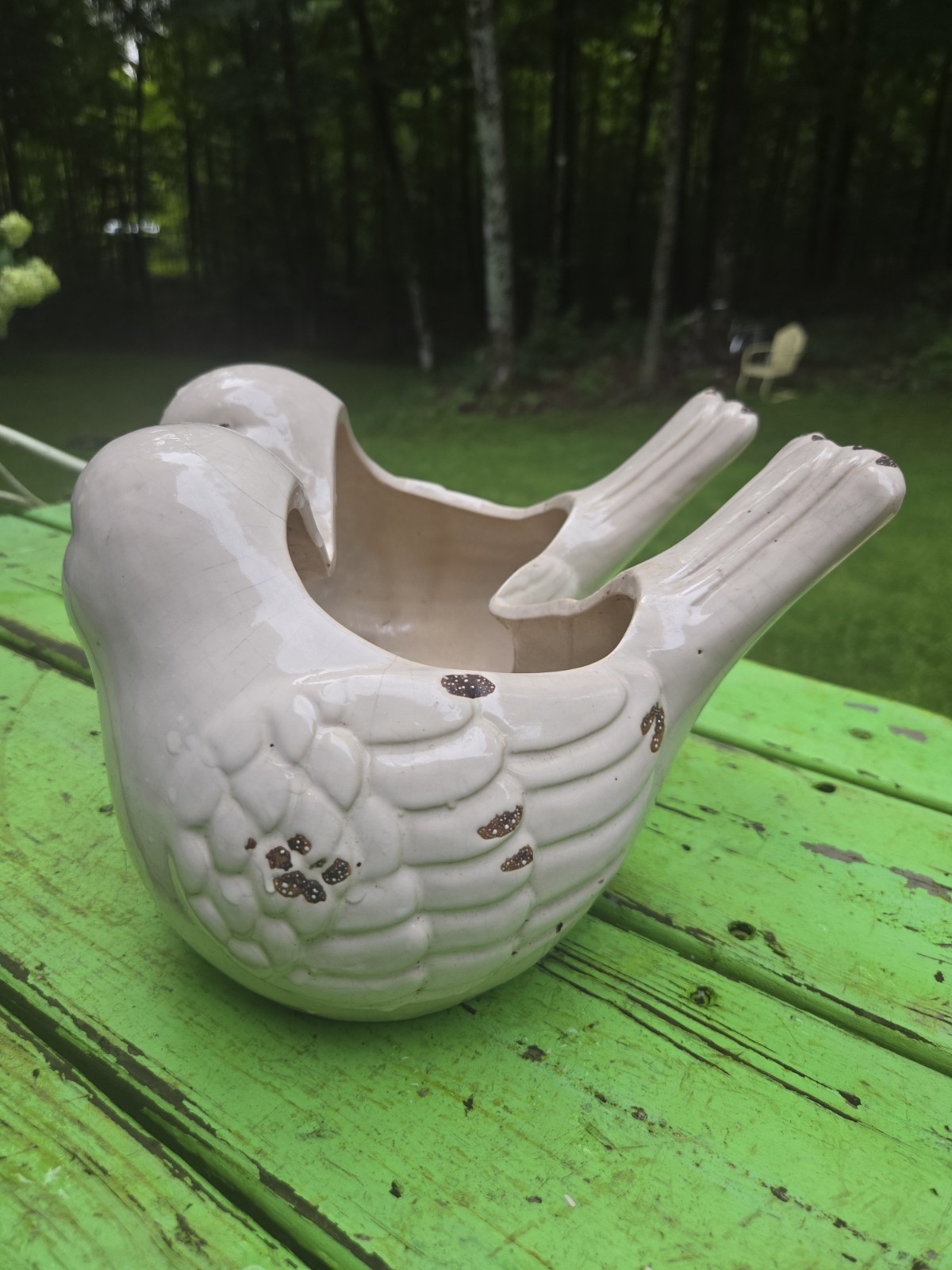 Vintage Ceramic Love Bird Planter Unknown Maker
