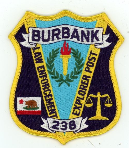 CALIFORNIA CA BURBANK POLICE EXPLORER NICE SHOULDER PATCH SHERIFF
