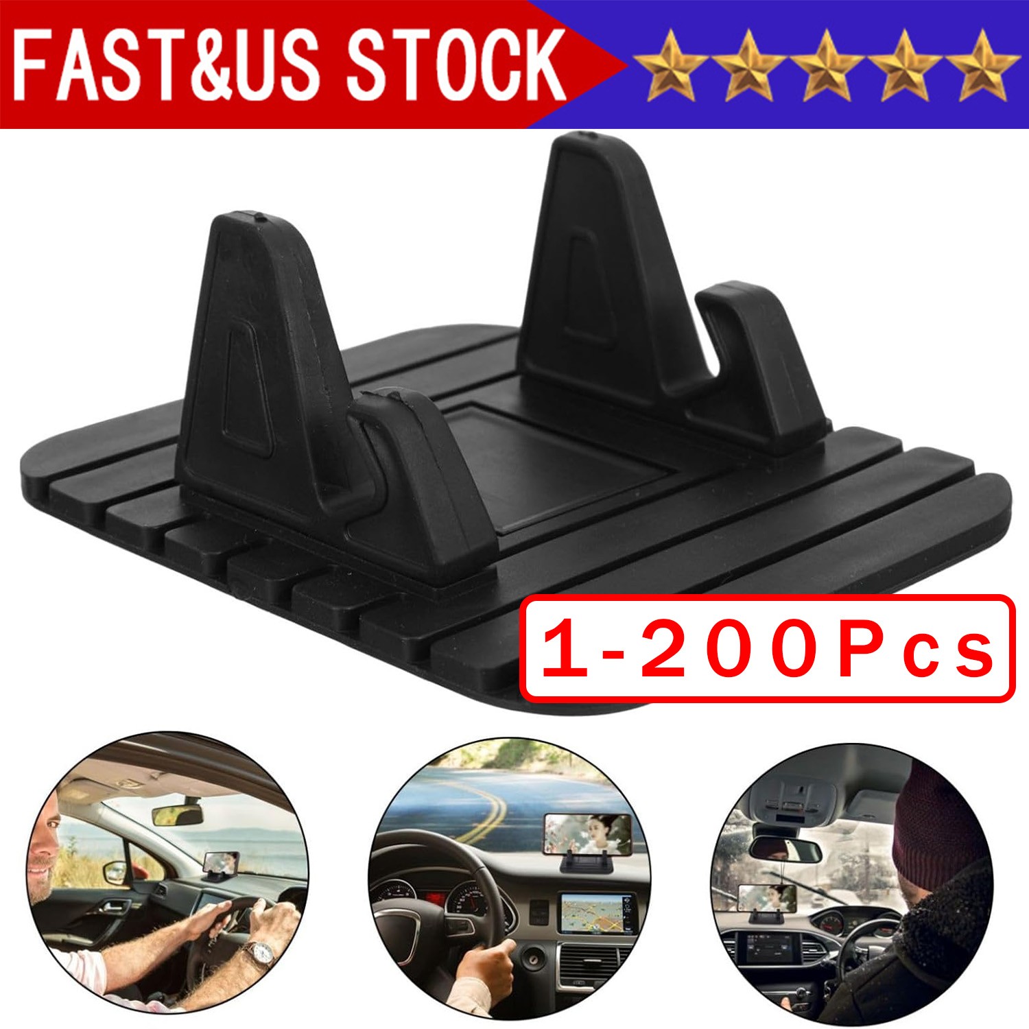 Car Dashboard Anti-slip Mat Rubber Mount Holder Pad Stand For Mobile IPhone Lot