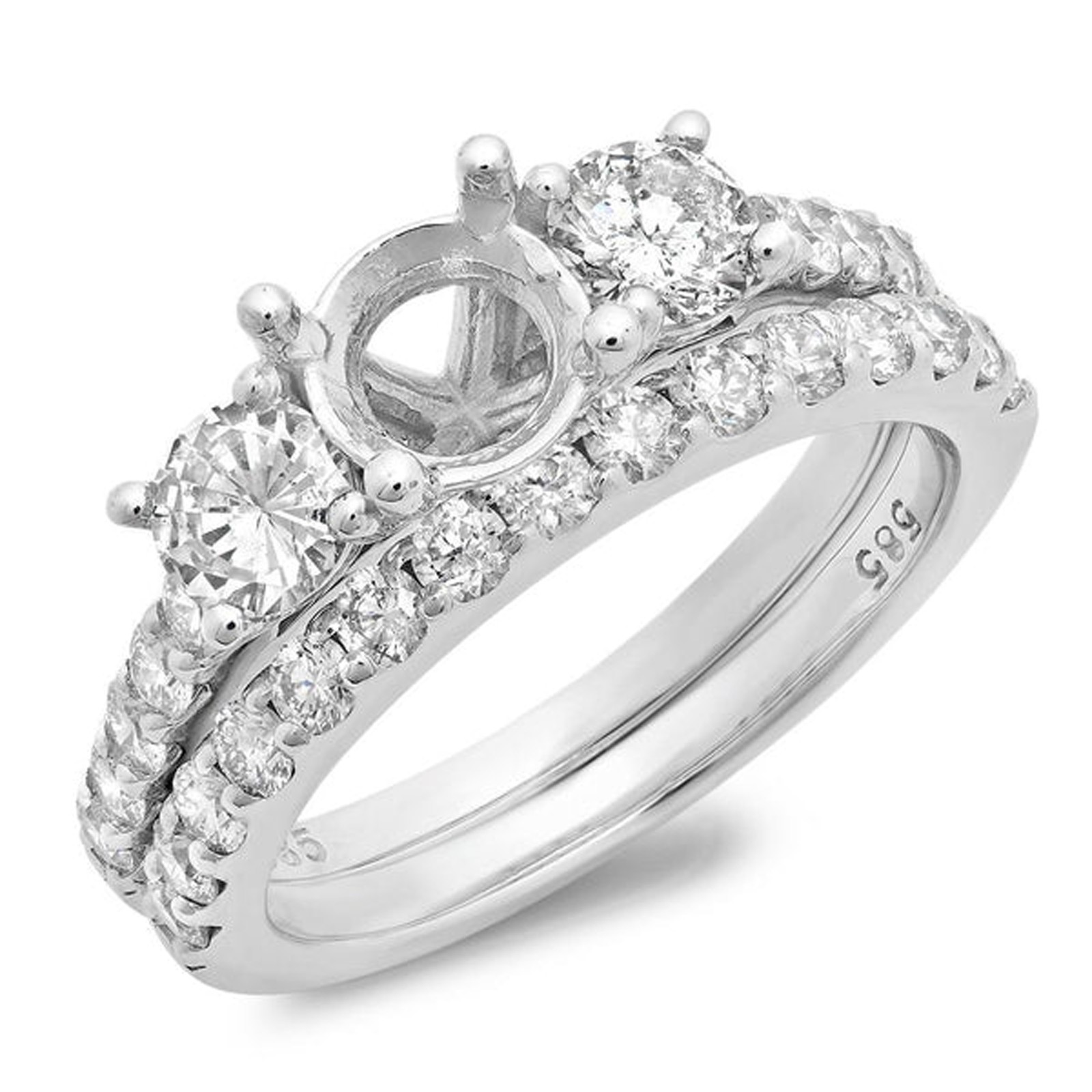 Ring Setting Round 6 mm Blank Mounting Women Ring 925 Sterling Silver