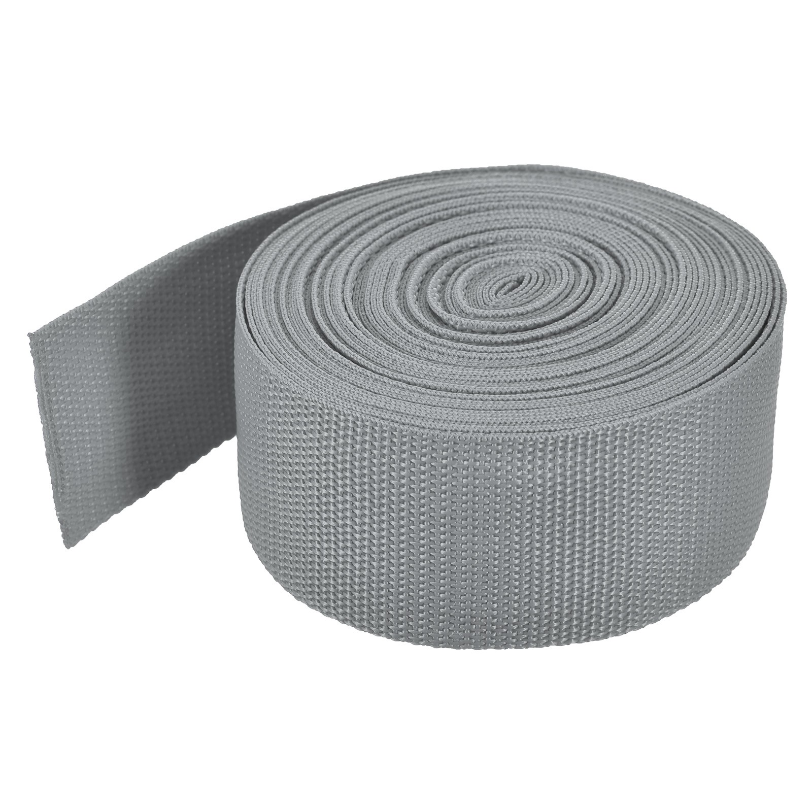Lightweight Polypropylene Webbing Strap 5cm 10 Yard Grey
