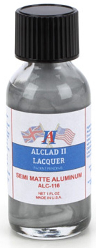 Alclad II ALC-116 Semi Matte Aluminum Lacquer Paint 1oz - US Fast Ship