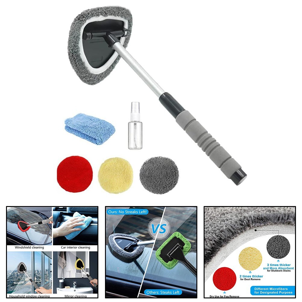Efficient Car Cleaning Kit Washable for PADS Wiper for Window Windshield