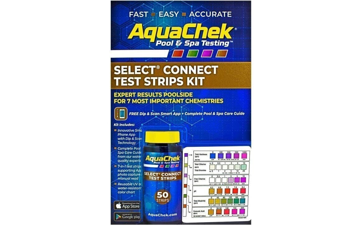 AQUACHEK Select® Connect 7-In-1 Test Strip and App Kit 50 Count 541604APP